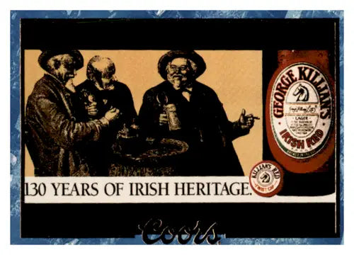 George Killian’s Irish Red beer advertisement on Irish Heritage Poster 1995 Coors #53