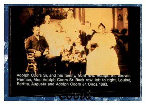 1995 Coors #64 Adolph Coors Family NM Near Mint ID:64909 - Other