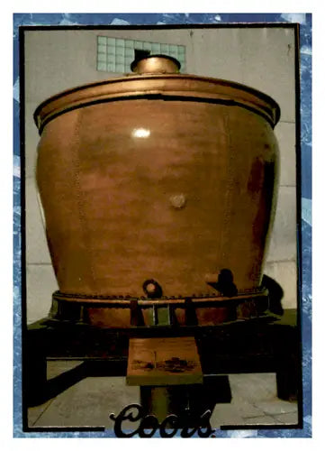 Copper brewing vat from 1995 Coors historic brew kettle with original gloss