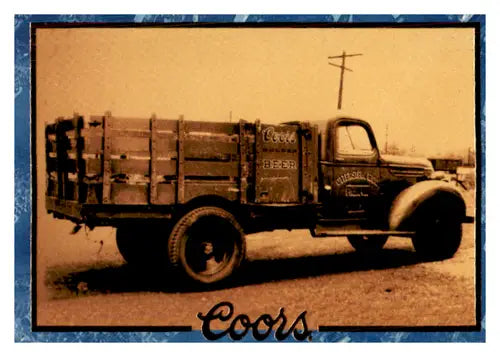 Vintage Coors stakebed truck delivery vehicle with original gloss by Simply Sandoval