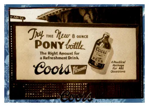 1995 Coors #80 Pony Bottle Billboard NM Near Mint ID:64928 - Other