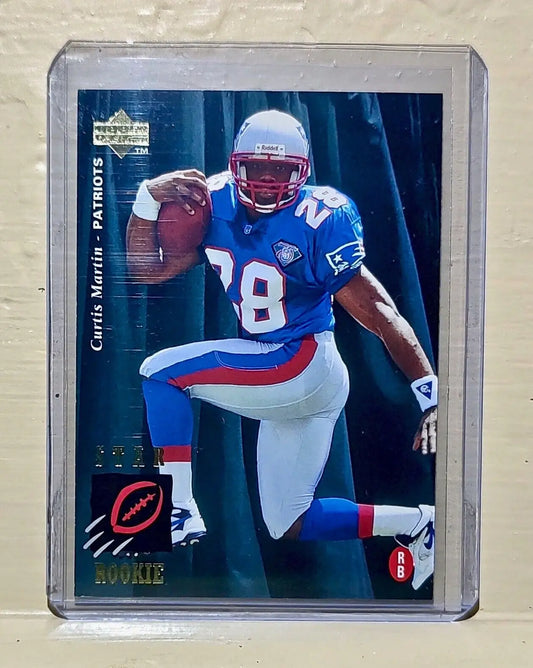 1995 Curtis Martin Upper Deck #30 Star Rookie NFL Trading Card Patriots - Football Card Single