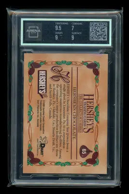 1995 Dart 100 Yrs of Hershey’s Hershey’s Chocolate #65 Arena Club 7.5