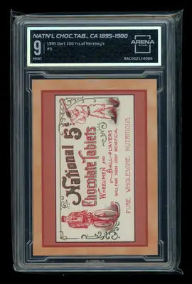 1995 Dart 100 Yrs of Hershey’s National Chocolate Tablets CA 1895-1900 #5 AC 9 - Other
