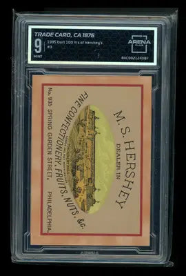 1995 Dart 100 Yrs. of Hershey’s Trade Card 1876 #3 Arena Club 9