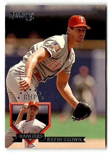 Original gloss Kevin Brown baseball card from 1995 Donruss #207 with Simply Sandoval ID 50793