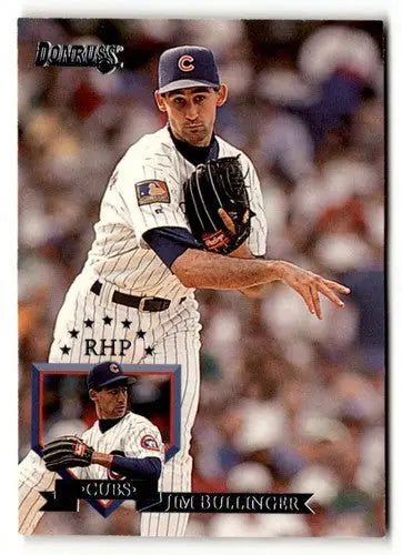 Original gloss Jim Bullinger baseball card from 1995 Donruss Simply Sandoval NM ID 50794