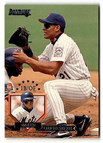 1995 Donruss David Segui baseball card with original gloss, collectible item
