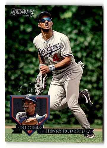 Original gloss Henry Rodriguez baseball card from 1995 Donruss #280 Simply Sandoval