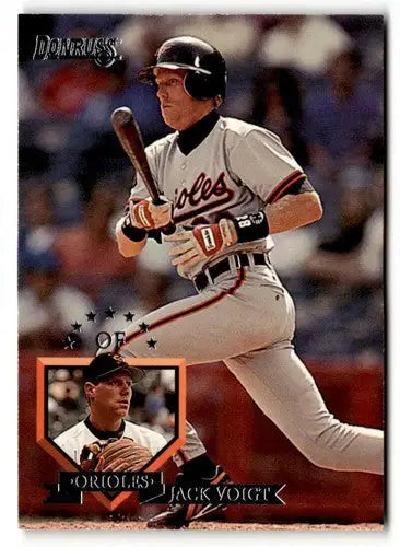 Original gloss Jack Voigt baseball card from 1995 Donruss Simply Sandoval collection
