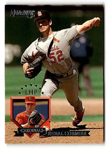 1995 Donruss Rheal Cormier Baseball Card with Original Gloss featuring Simply Sandoval