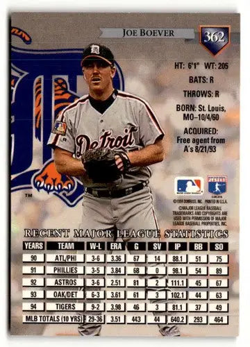 1995 Donruss #362 Joe Boever NM ID:50812 - Baseball Card Single