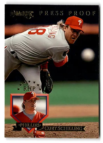 1995 Donruss Press Proofs #21 Curt Schilling NM Near Mint Phillies ID:72977 - Baseball Card Single