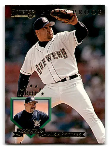 1995 Donruss Press Proofs #503 Mike Fetters NM Near Mint Brewers ID:71052 - Baseball Card Single