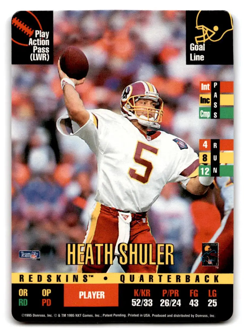 1995 Donruss Red Zone #NNO Heath Shuler - Football Card Single