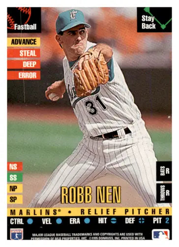 1995 Donruss Top of the Order #245 Robb Nen EX Excellent Marlins ID:65019 - Baseball Card Single