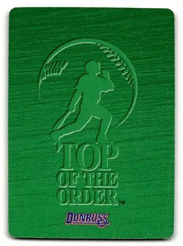 Green baseball card featuring original gloss NNO Paul Molitor Toronto Blue Jays