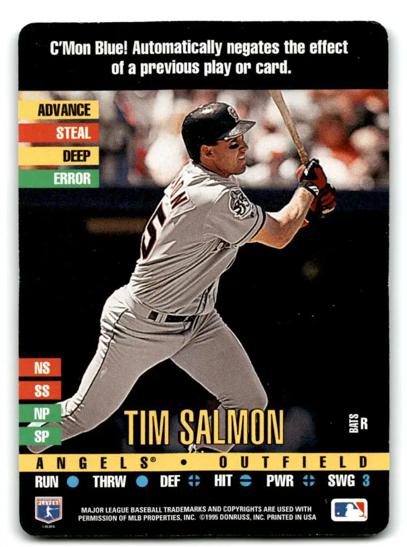 1995 Donruss Top of the Order #NNO Tim Salmon - Baseball Card Single