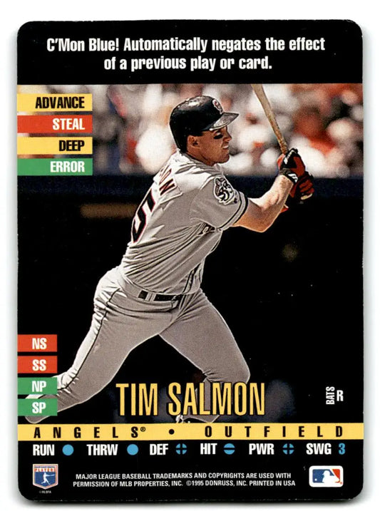 1995 Donruss Top of the Order #NNO Tim Salmon - Baseball Card Single