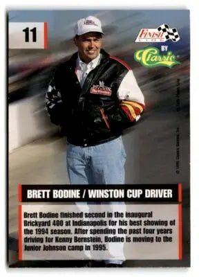 1995 Finish Line #11 Brett Bodine - Racing Card Single