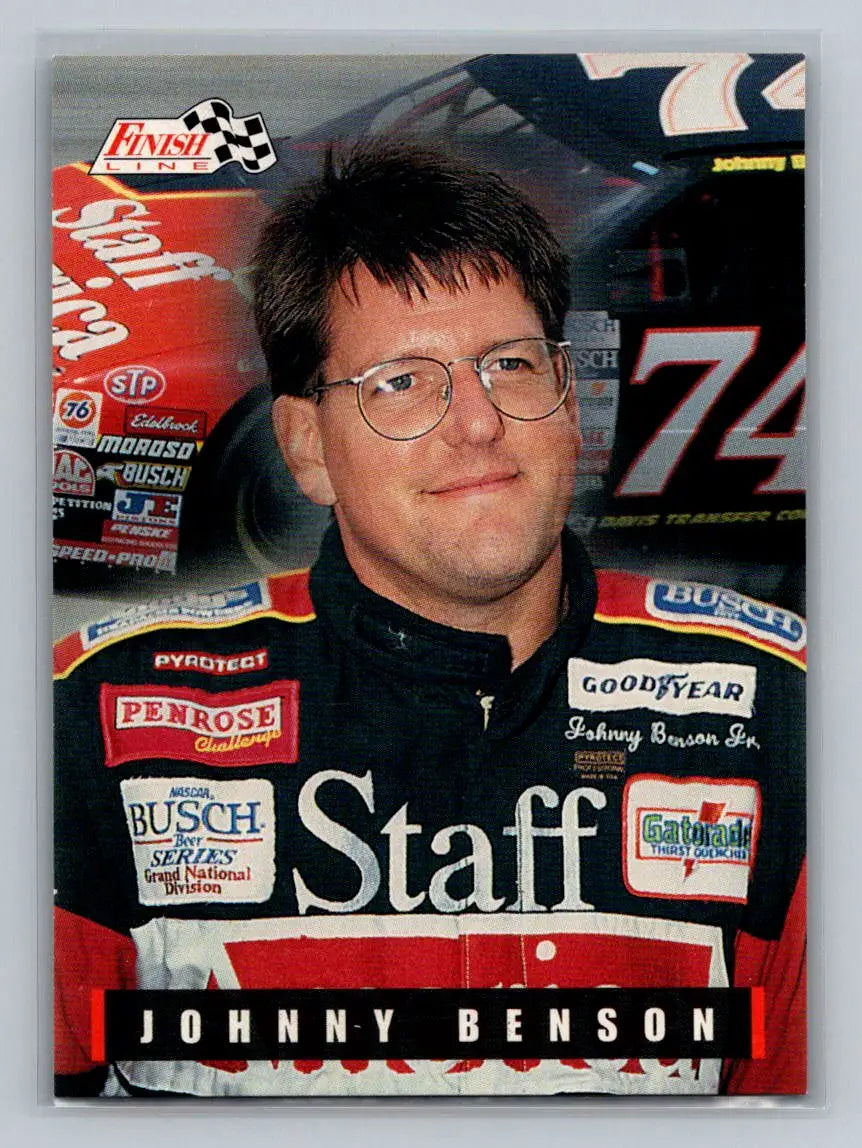 1995 Finish Line #46 Johnny Benson BACE Motorsports - Racing Card Single
