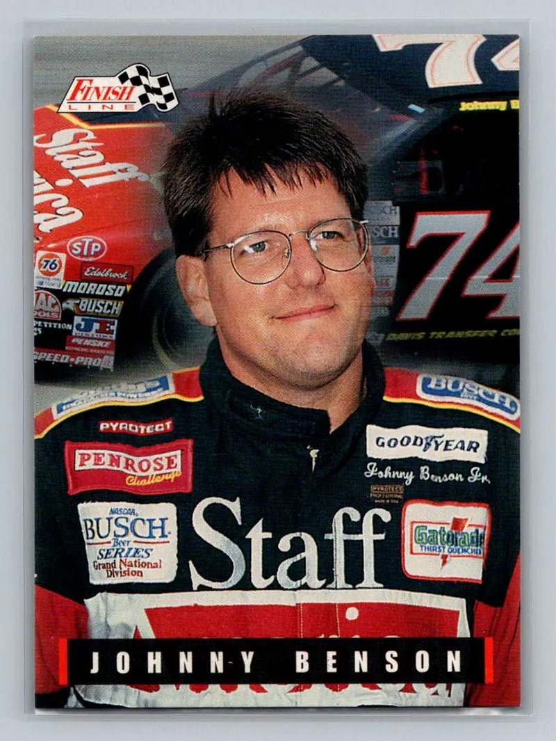 1995 Finish Line #46 Johnny Benson BACE Motorsports - Racing Card Single