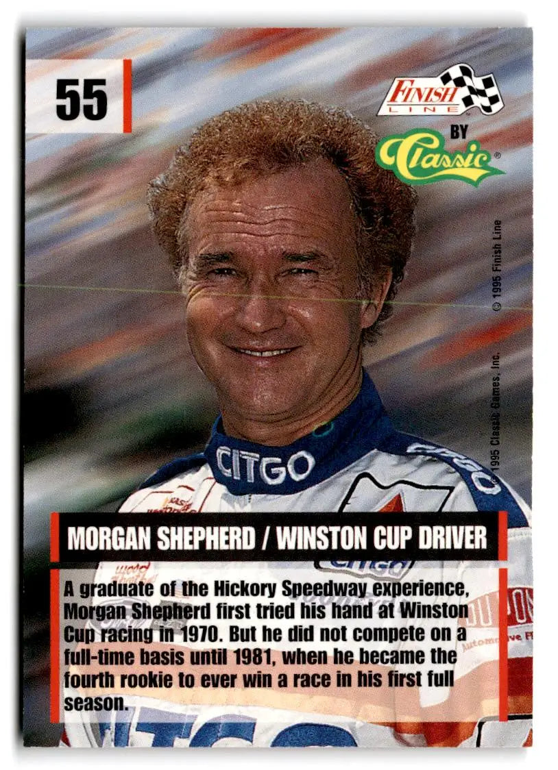 1995 Finish Line #55 Morgan Shepherd - Racing Card Single