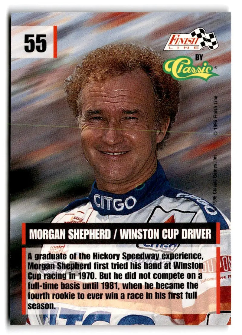 1995 Finish Line #55 Morgan Shepherd - Racing Card Single