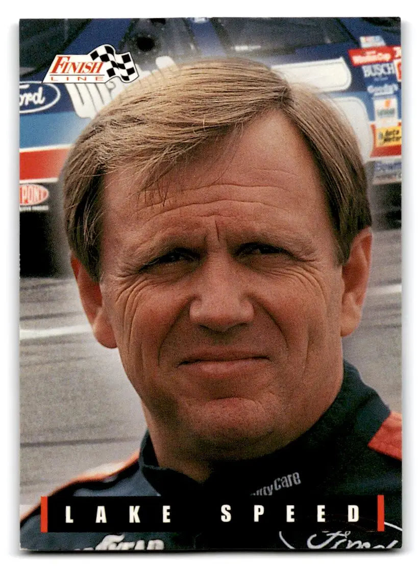 1995 Finish Line #81 Lake Speed - Racing Card Single