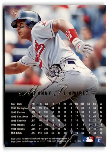 1995 Flair #35 Manny Ramirez NM-MT Indians ID:81206 - Baseball Card Single
