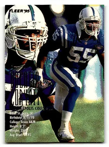 Football player trading card featuring Quentin Coryatt Indianapolis Colts football card NM