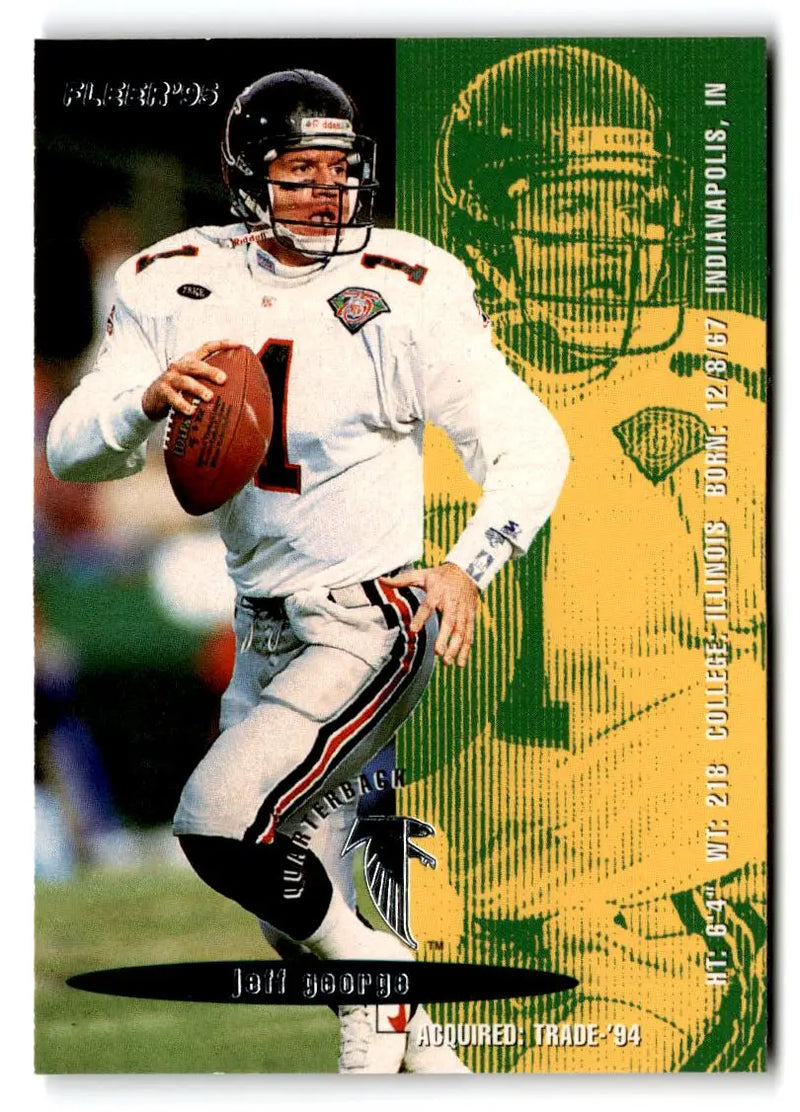 1995 Fleer #18 Jeff George - Football Card Single