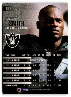 1995 Fleer #197 Anthony Smith - Football Card Single
