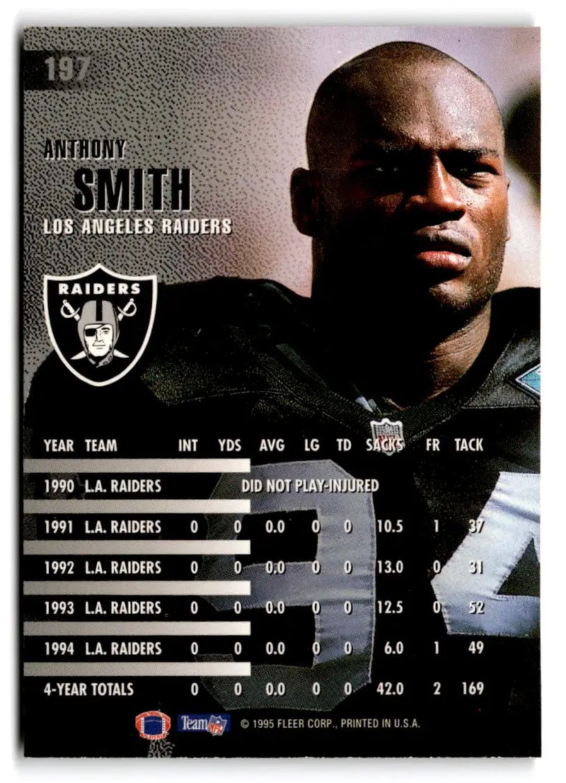 1995 Fleer #197 Anthony Smith - Football Card Single