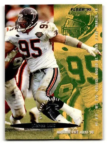Original gloss Pierce Holt Atlanta Falcons football card from 1995 Fleer series