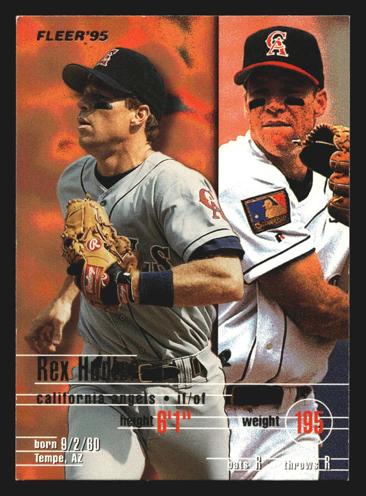 1995 Fleer #226 Rex Hudler California Angels - Baseball Card Single
