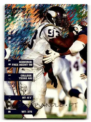 Original gloss football trading card of John Randle Minnesota Vikings Randle Minnesota Vikings