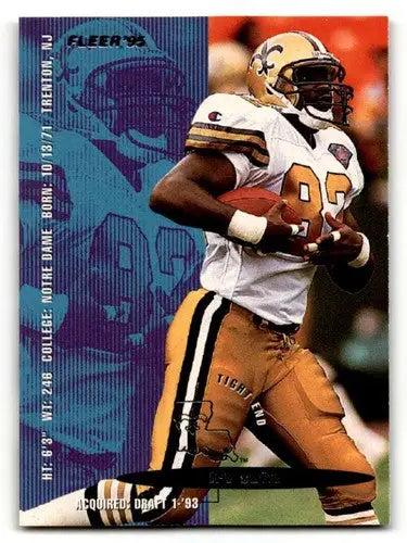 1995 Fleer Irv Smith Orleans Saints football trading card NM near mint condition