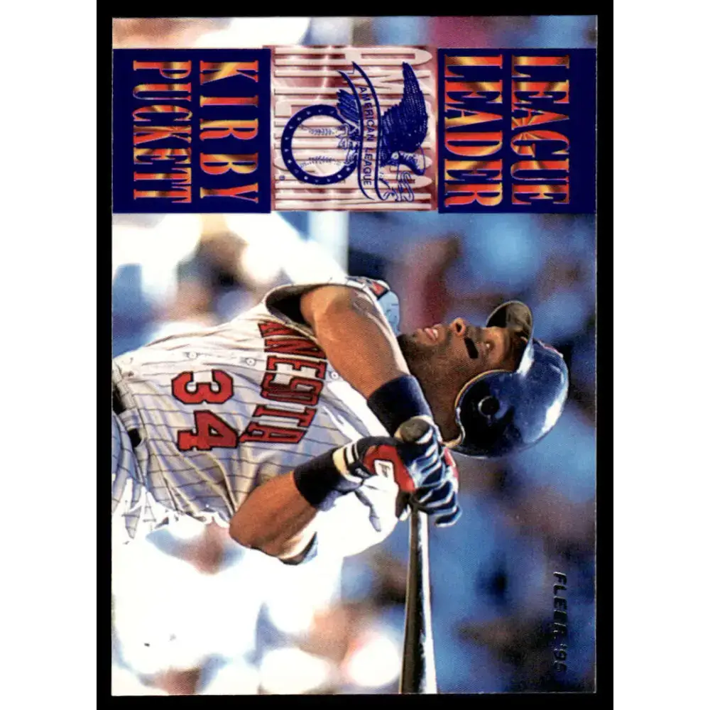 1995 Fleer #3 Kirby Puckett EX/NM Minnesota Twins Baseball Card - Baseball Card Single