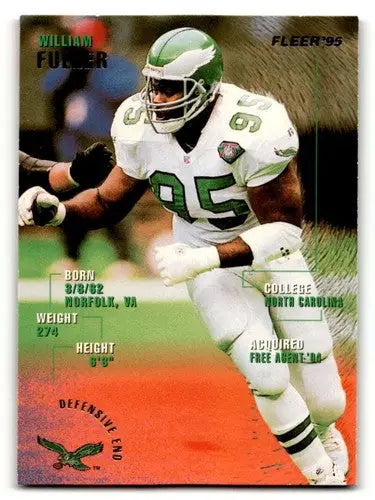 William Fuller Philadelphia football card with original gloss from 1995 Fleer series