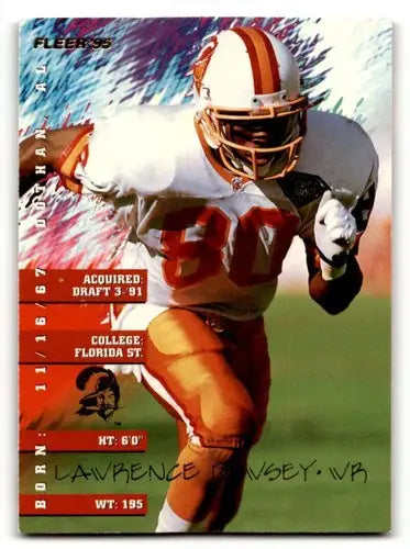 Lawrence Dawsey Tampa Bay football card from 1995 Fleer series