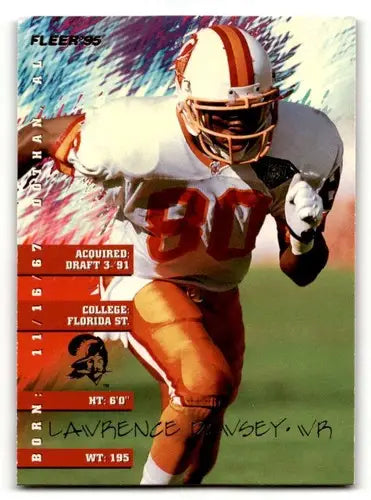 Original gloss football trading card of Lawrence Dawsey Tampa Bay Buccaneers