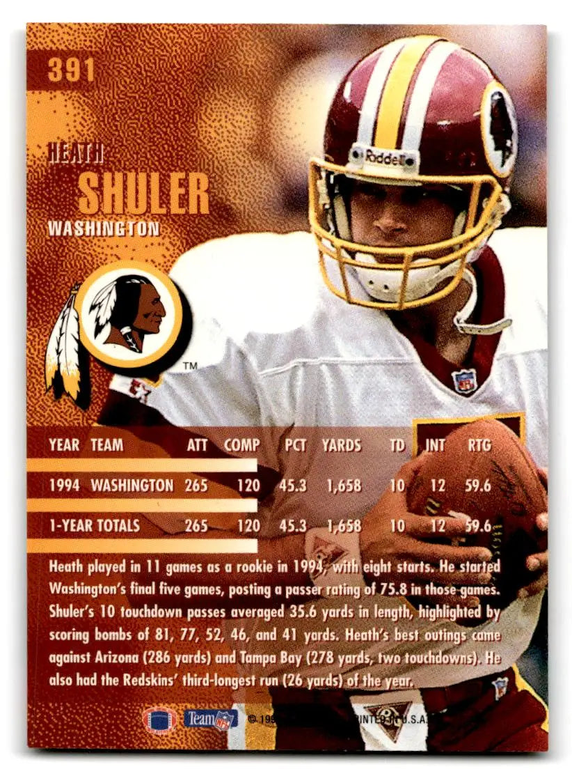 1995 Fleer #391 Heath Shuler - Football Card Single