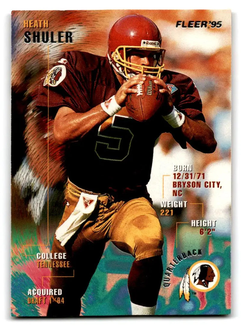 1995 Fleer #391 Heath Shuler - Football Card Single