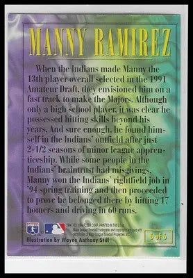 1995 Fleer #6 Manny Ramirez Pro-Visions