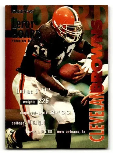 1995 Fleer #80 Leroy Hoard Cleveland Browns Football Cards NM Near M ID:57354 - Football Card Single