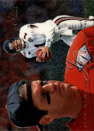 Original gloss football card featuring Jeff George from 1995 Fleer Flair Preview NM-MT