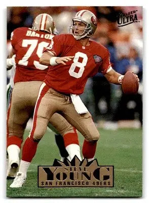 1995 Fleer Football Ultra Steve Young #310 San Francisco 49ers - Football Card Single