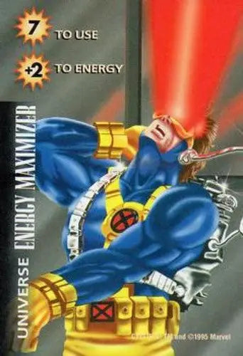 1995 Fleer Marvel Overpower #NNO Cyclops - Energy Maximizer NM Near Mint ID:6680 - Marvel Card Single