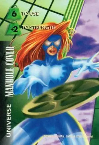 1995 Fleer Marvel Overpower #NNO Spider-Woman - Manhole Cover NM Near Mi ID:6688 - Marvel Card Single